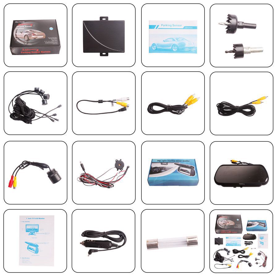 Videoparkplatz mit Paketliste