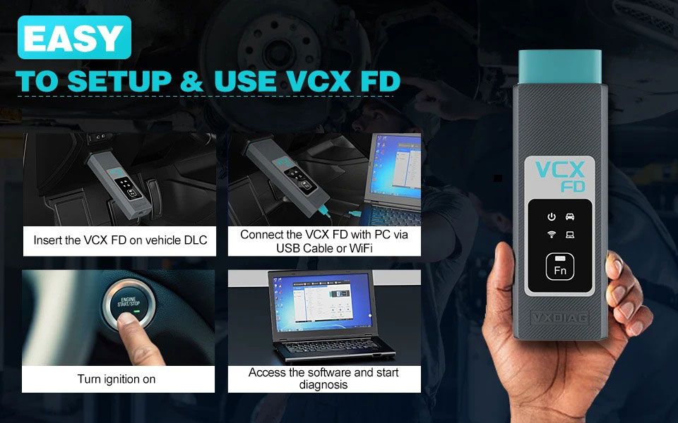 VXDIAG VCX-FD für FM intelligente Fahrzeugdiagnose Schnittstelle für Ford/Mazda Diagnosewerkzeug